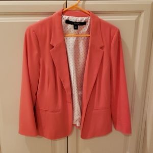 Kensie Women's Peach Blazer Jacket Size M